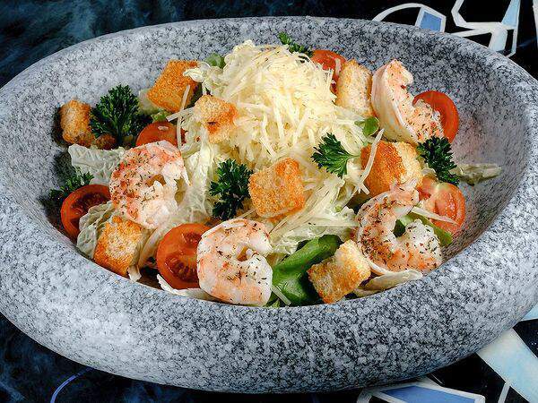 Grizzly Food - Салат Цезарь с Креветками