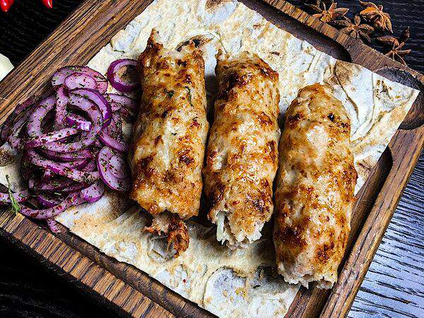 Брашна - Рубленный люля-кебаб из курицы