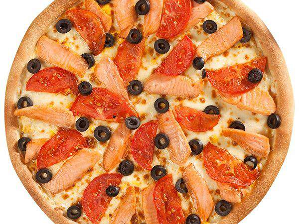FoodRain - Пицца с лососем средняя