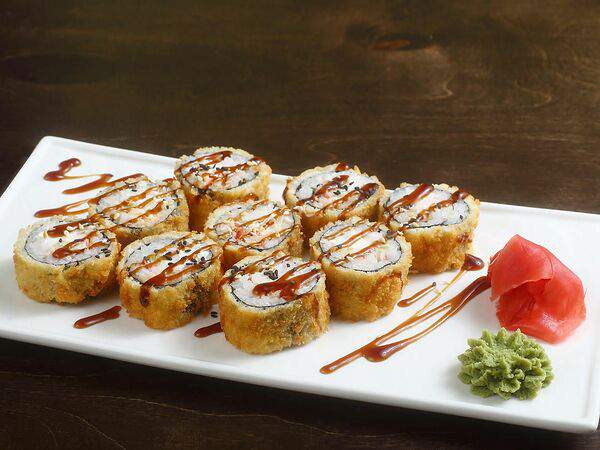 Папа Гришин - Ролл Темпура с креветкой и крабом