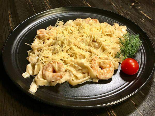 Синий Лось - Паста с креветками