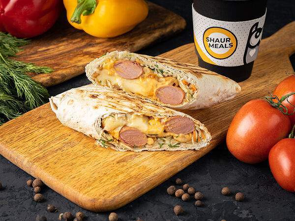 Shaurmeals - Шаур-дог сырный с сосисками