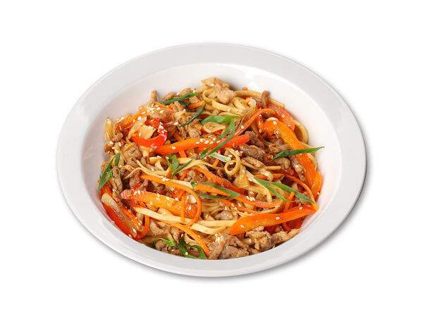 Чебуречная Брынза - Лапша со свининой и овощами