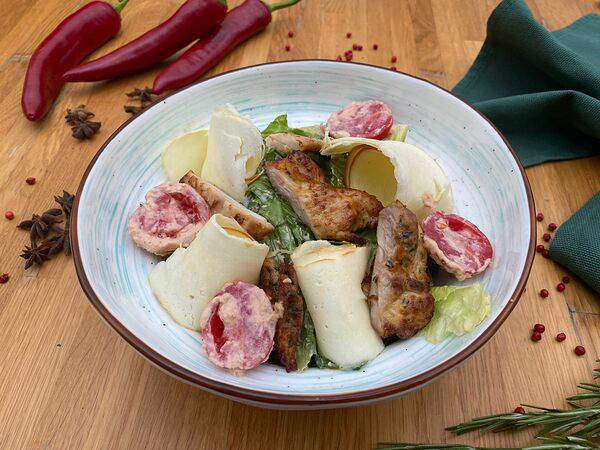 Лето на поляне - Теплый салат с цыпленком