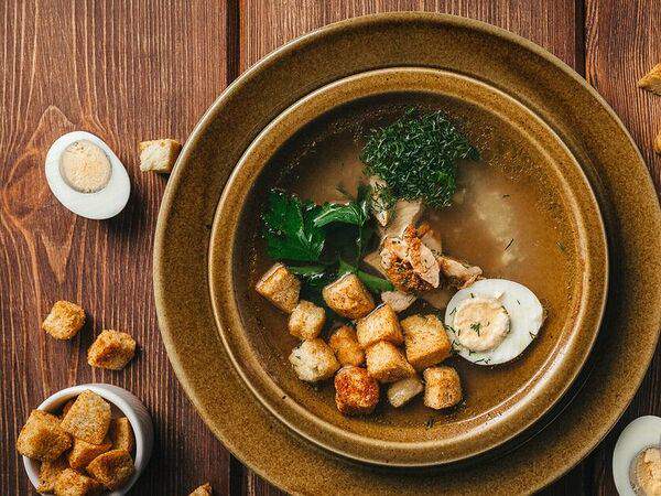 Русская кухня - Бульон куриный