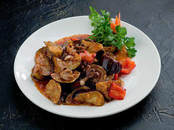 Индокитай - Баклажаны с осьминожками