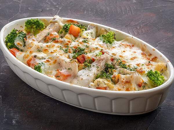 Garage - Запеканка с филе судака и овощами