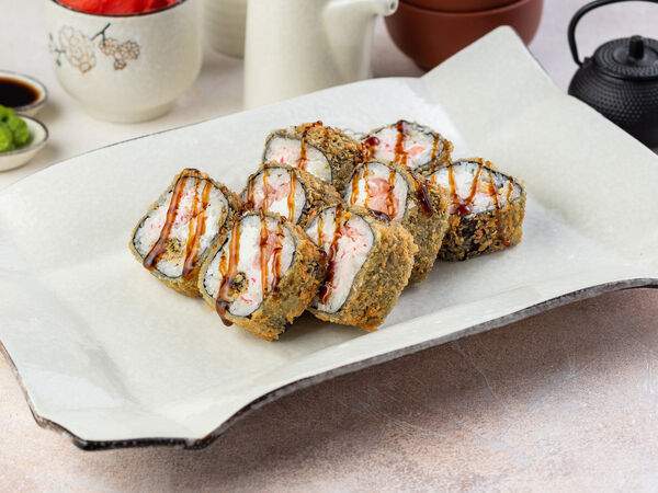 Суши Club - Жареный ролл с морепродуктами