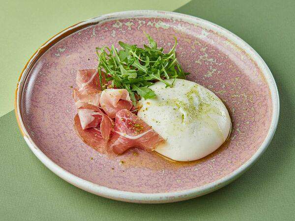 Osteria Mario - Буррата с пармой