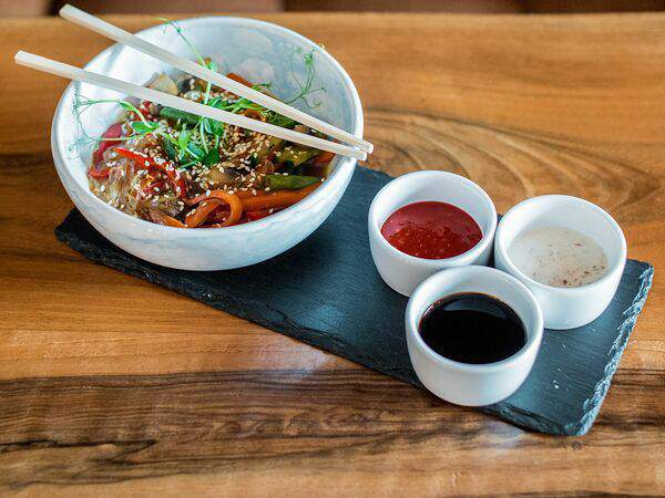 Rob roy bar - Фунчоза с белыми грибами