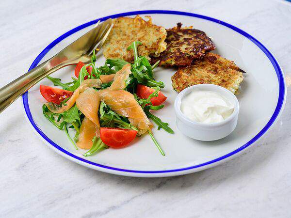 Кристалл - Картофельные драники с лососем