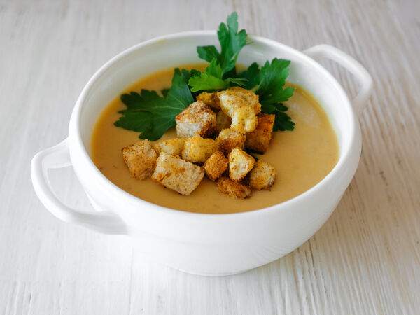 Блины и Паста - Крем-суп из запеченных овощей