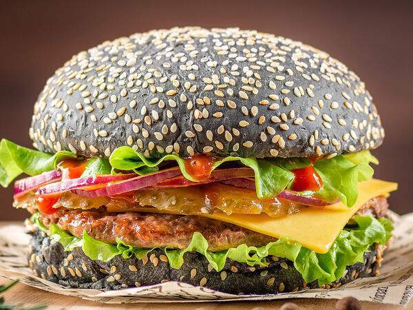 Кафе-пиццерия Yess - Бургер Блэк прайм