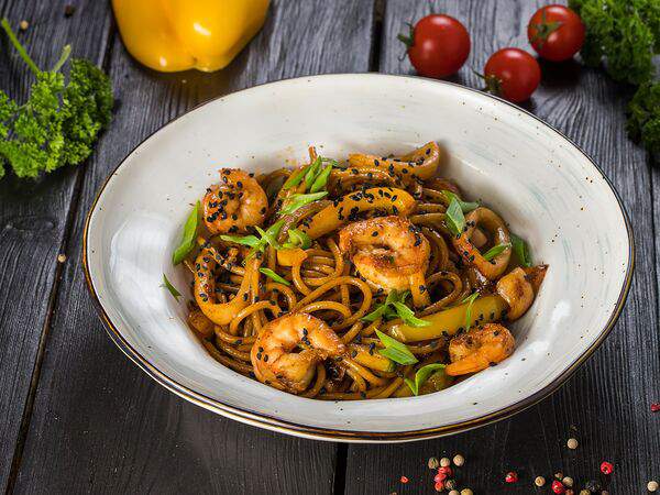 Хлебные истории - Лапша-Wok с морепродуктами