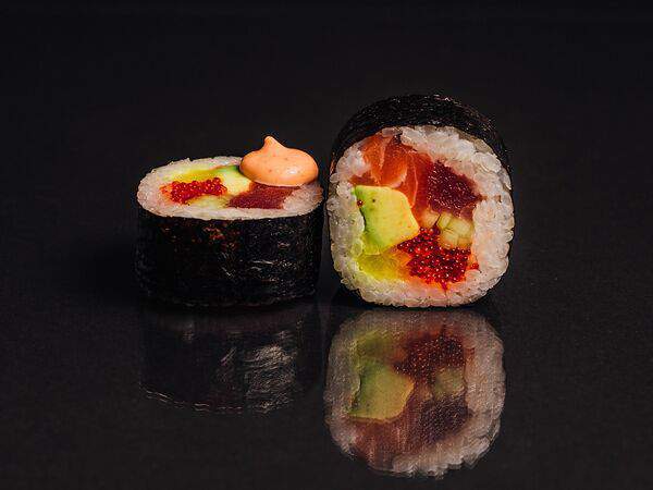 Fish & rice - Ролл Футомаки Рейнбоу