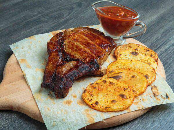 Сулугуни - Свинина на косточке