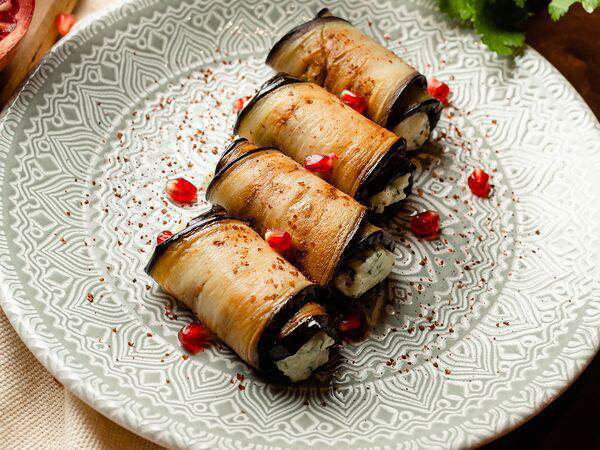 Кинза - Бадриаджани (рулетики из баклажан)