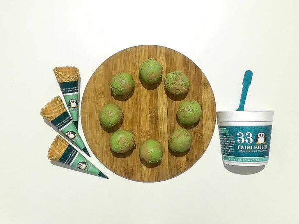 33 пингвина - Мороженое Фисташка-миндаль Organic Bar