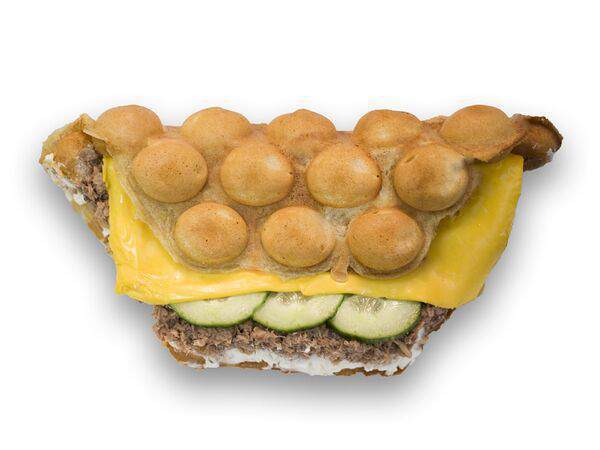 Bubble waffle - Оригинальная вафля с тунцом