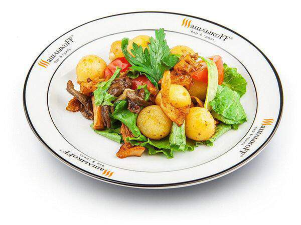 ШашлыкоFF - Теплый салат с грибами