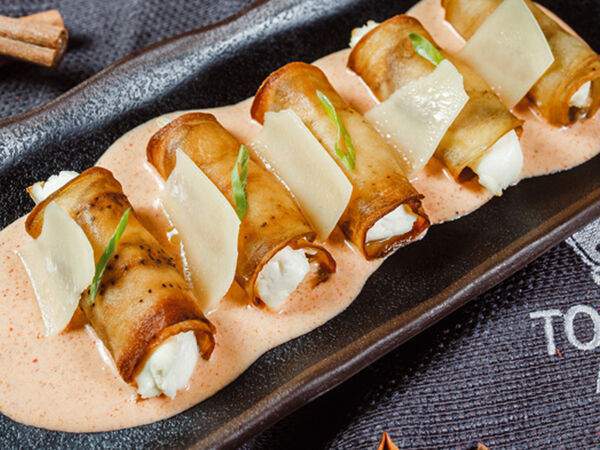 Томми Lee - Баклажаны с мидиями и сыром Филадельфия