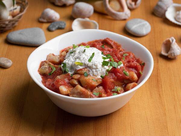 Sea House - Рапаны с томатами и страчателлой