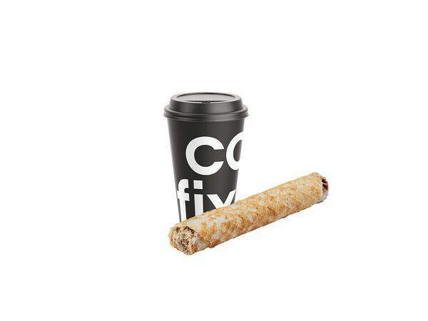 Cofix - Трубочка со сгущенкой и напиток