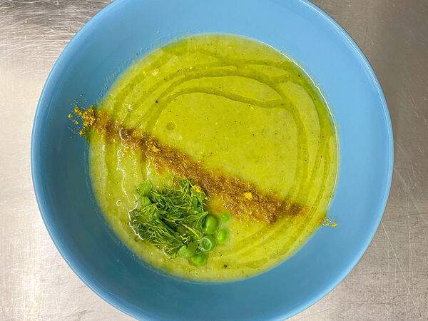 Firgun - Суп из зеленого горошка и брокколи