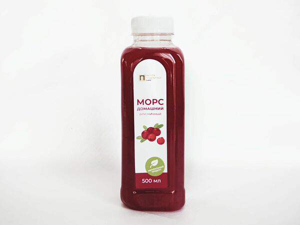 Вилла Подлипки - Морс брусничный собственного приготовления