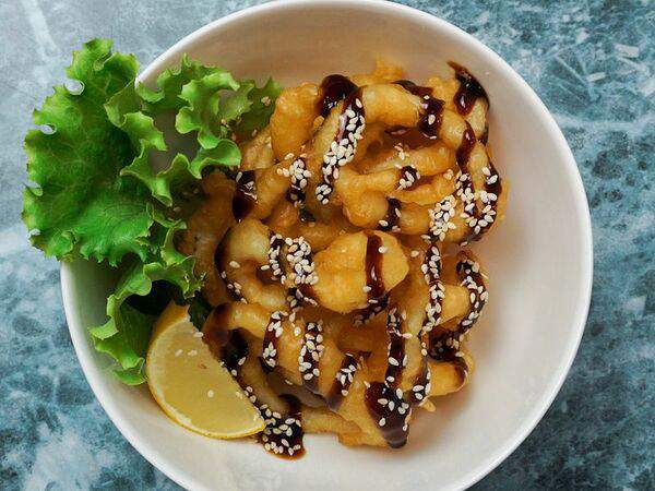 Бутик вкусной еды - Кольца кальмара с соусом Унаги