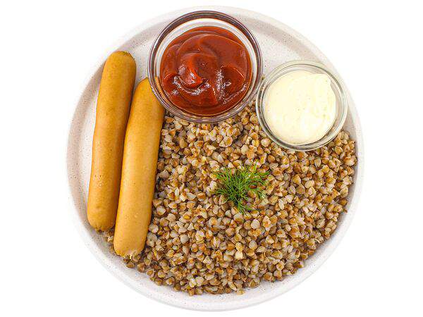 Еда тут - Сосиски Баварские отварные с соусом на выбор