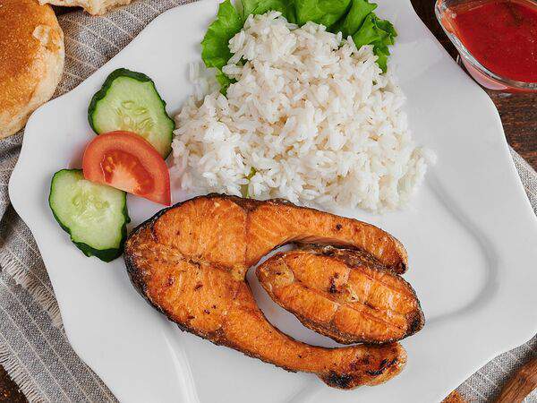 Кафе у Оскара - Семга на мангале