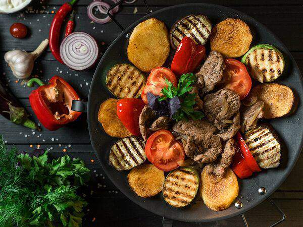 Миндаль - Садж-кебаб из баранины