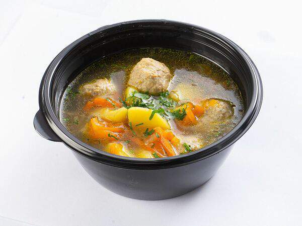 Мастер ланч - Суп с фрикадельками из индейки