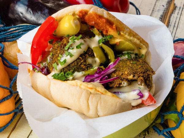 Бабагануш - Фалафель в пите