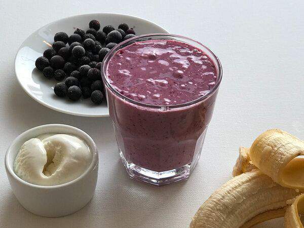 Станция Фруктовая - Смузи черная смородина, пломбир