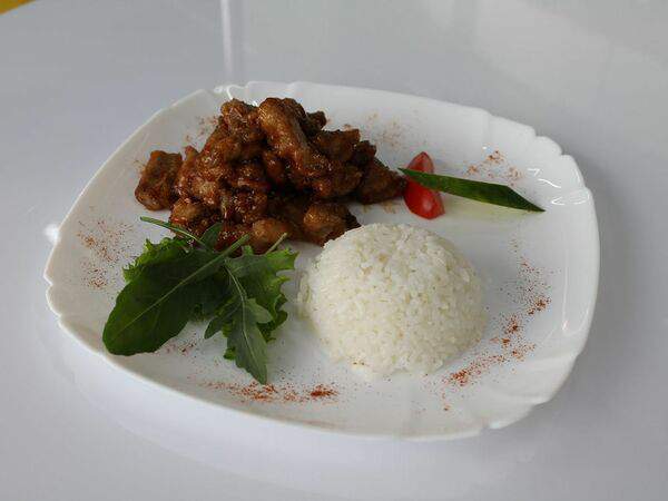 Cactus - Свинина в кисло-сладком соусе с рисом