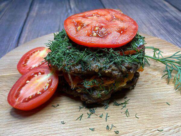 Семейное - Печень говяжья с овощами