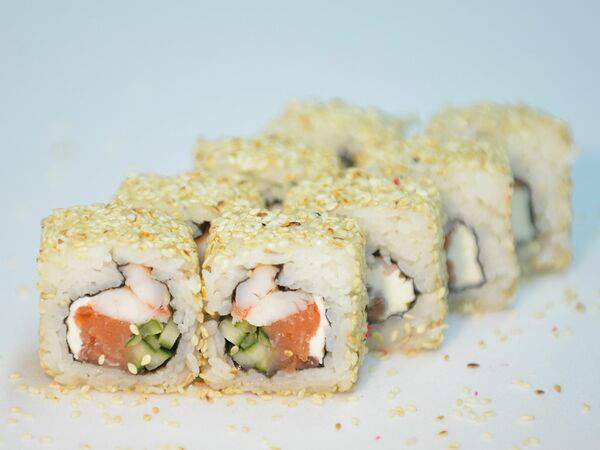 GoldenCook - Ролл Креветка с лососем