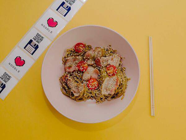 Лапшичная Изи - Бекон в соусе песто