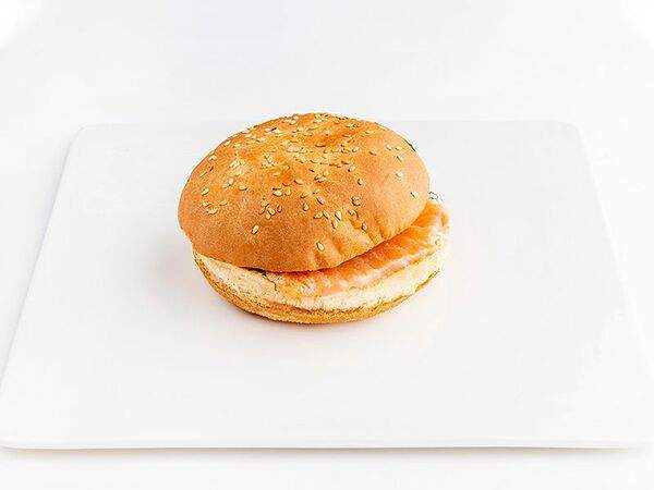 Om nom nom - Утренняя булочка с лососем и творожным сыром