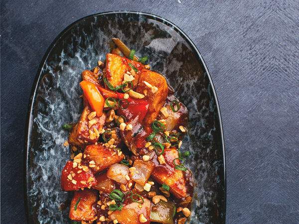 Маруми - Жареный тофу в чесночном соусе