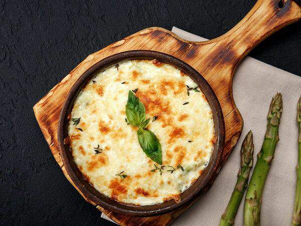 Паста-Паста - Запеченная спаржа с моцареллой