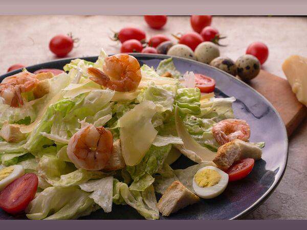 Кафе Gold - Цезарь с креветками