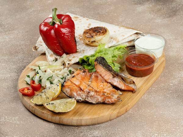 Мангал колибри - Форель на кости