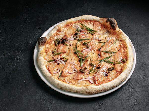 Цукини - Пицца Лосось и каперсы