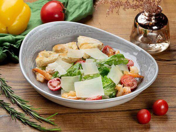 Луковка пиццерия Scrocchiarella - Цезарь с креветками