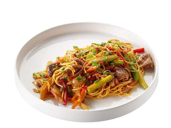 Пить кофе Кино - Вок с цыпленком и яичной лапшой