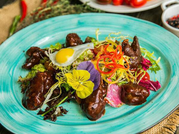 Квартира 162 - Салат с куриной печенью