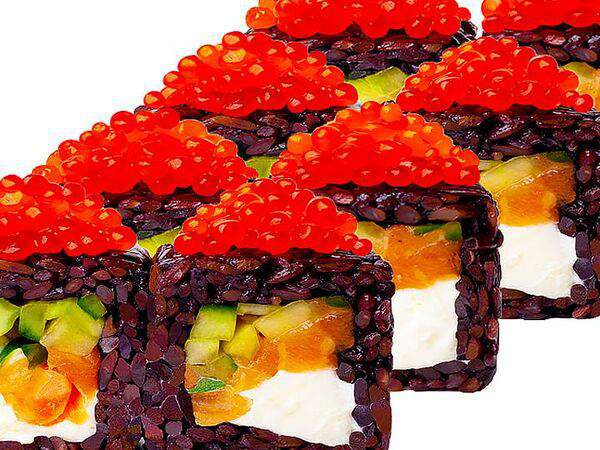 Самые Японские Суши - Ролл икура блэк